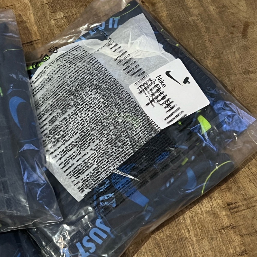 Nike Little Boys Full Zip Smiley Print Tricot Jacket and Pants 2 Piece Set - Picture 4 of 4